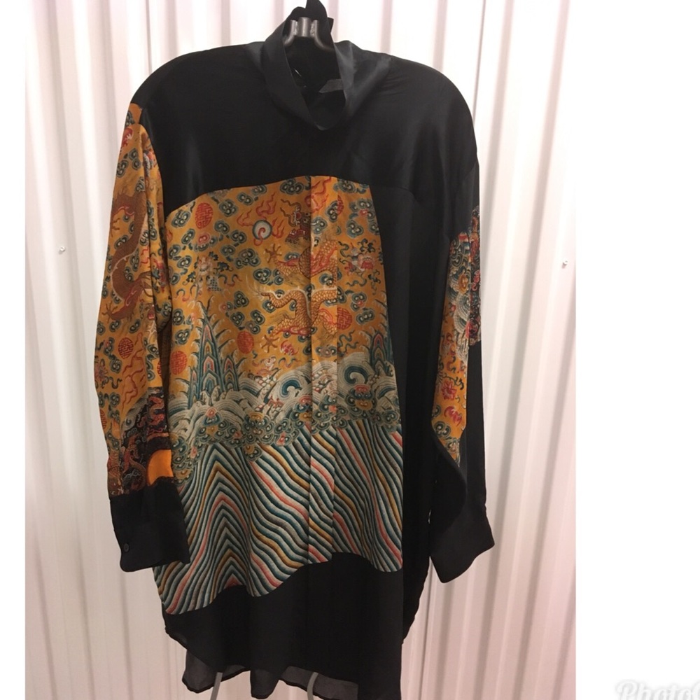 Oversized Silk Tunic